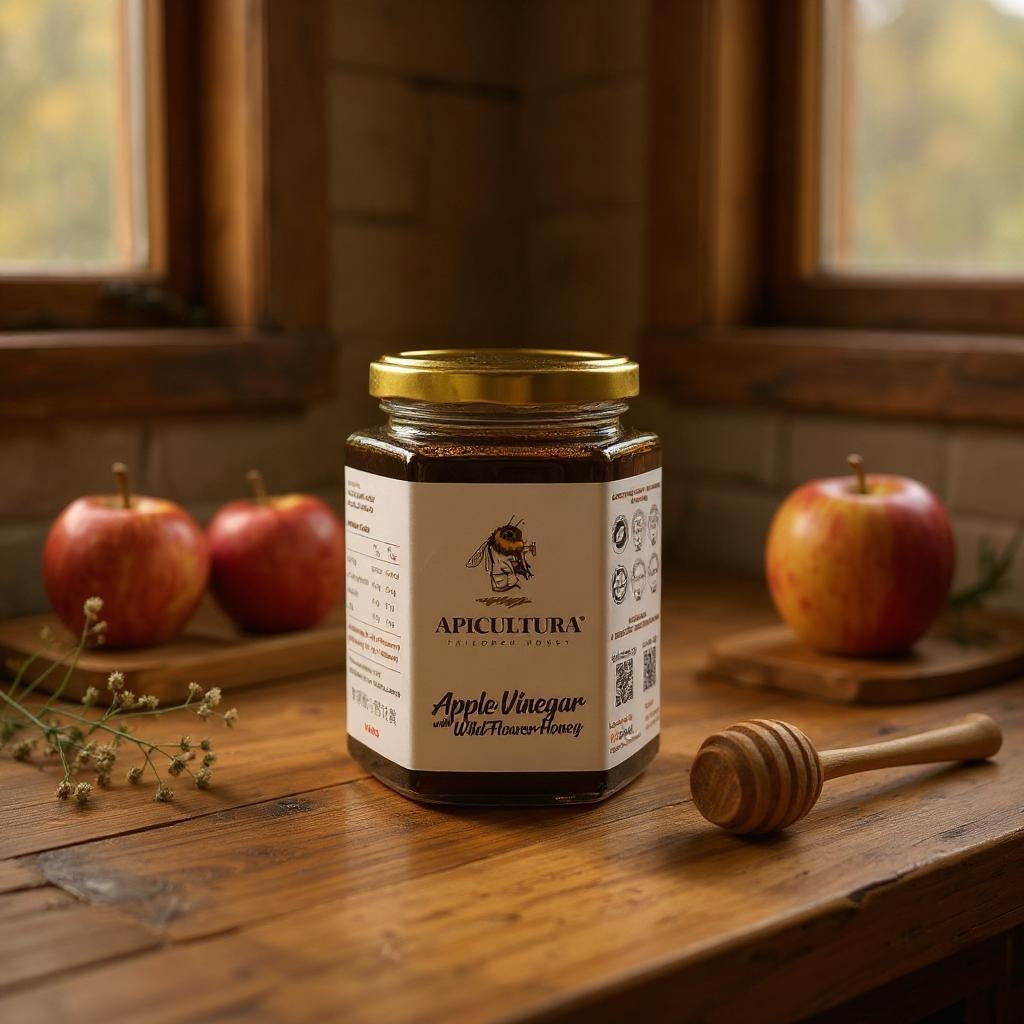 Apple Vinegar with Wild Flower Honey