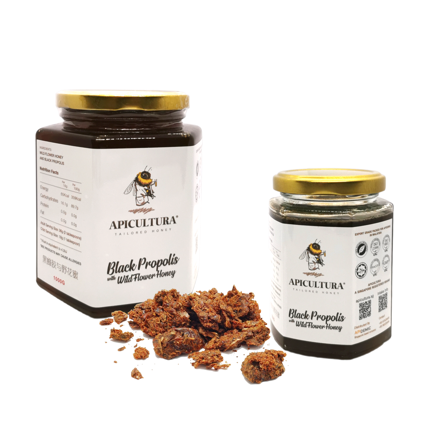 Black Propolis with Wild Flower Honey