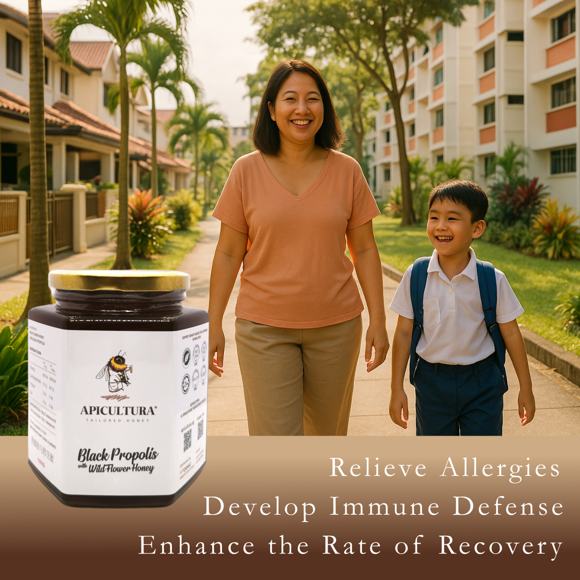 Black Propolis with Wild Flower Honey