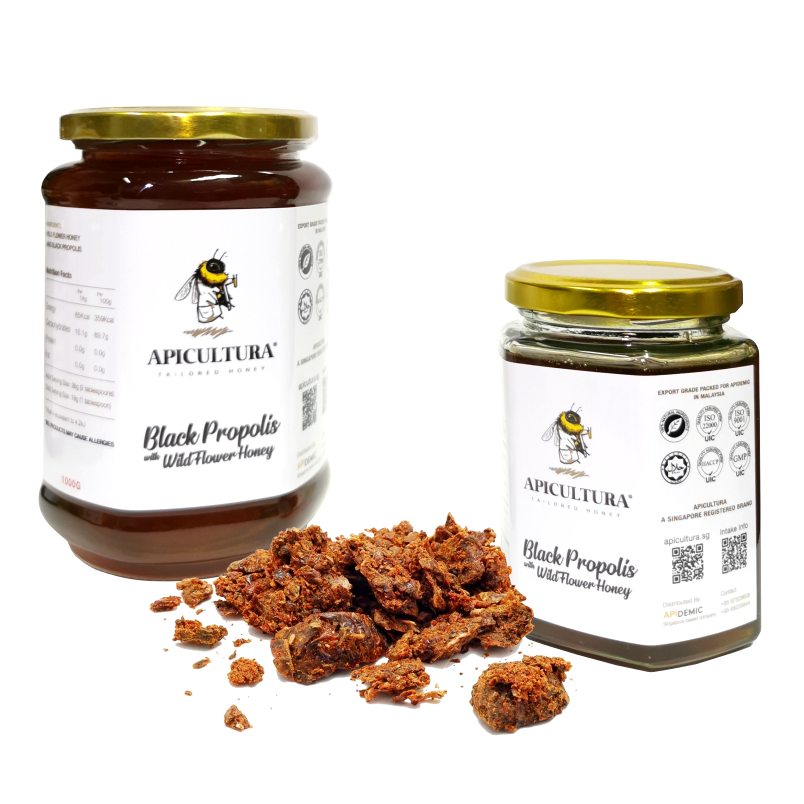 Black Propolis with Wild Flower Honey